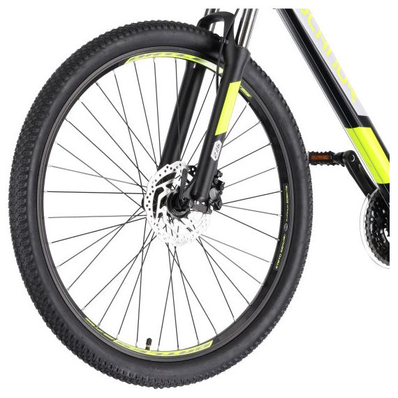 Afbeelding laden in galerijviewer, Rucanor Lux 27.5 Inch 46 cm Heren 24V Hydraulische schijfrem Zwart Geel