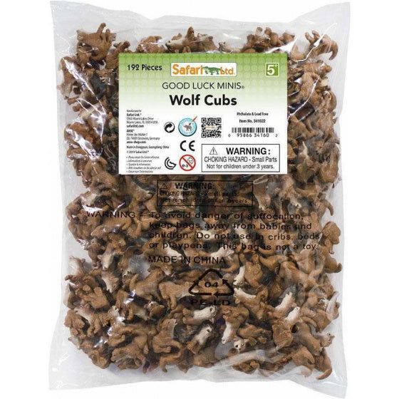 Load image into Gallery viewer, Safari Wolvenwelpjes speelset 2,5 cm 192-delig