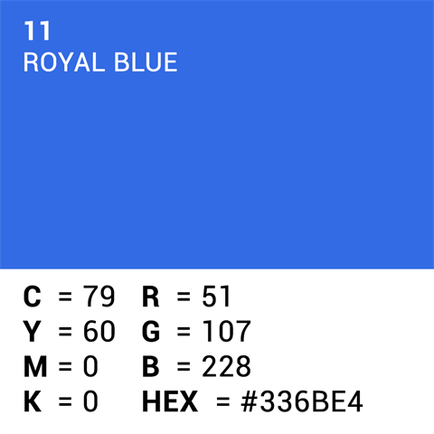 Load image into Gallery viewer, Superior achtergrondpapier 11 royal blue chroma key 1,35 x 11m