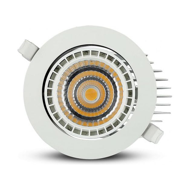 Load image into Gallery viewer, V-tac Inbouwspot VT-2933 led 2650 lumen 16,5 cm aluminium wit