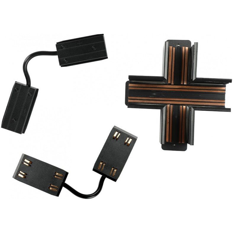 Load image into Gallery viewer, V-tac Kruisconnector magneetrails IP20 staal zwart