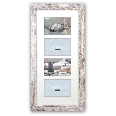 Load image into Gallery viewer, Zep Fotolijst V24106 Nelson 6 4Q White Wash voor 4 Foto's