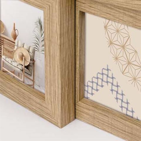 Load image into Gallery viewer, Zep Fotolijst ZD49B Bormio Brown voor 4 Foto's