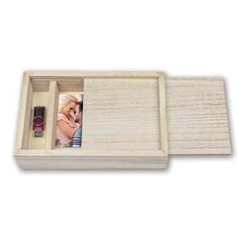 Load image into Gallery viewer, Zep Opbergdoos Bruin USB CX7568 voor Foto 15x20 cm