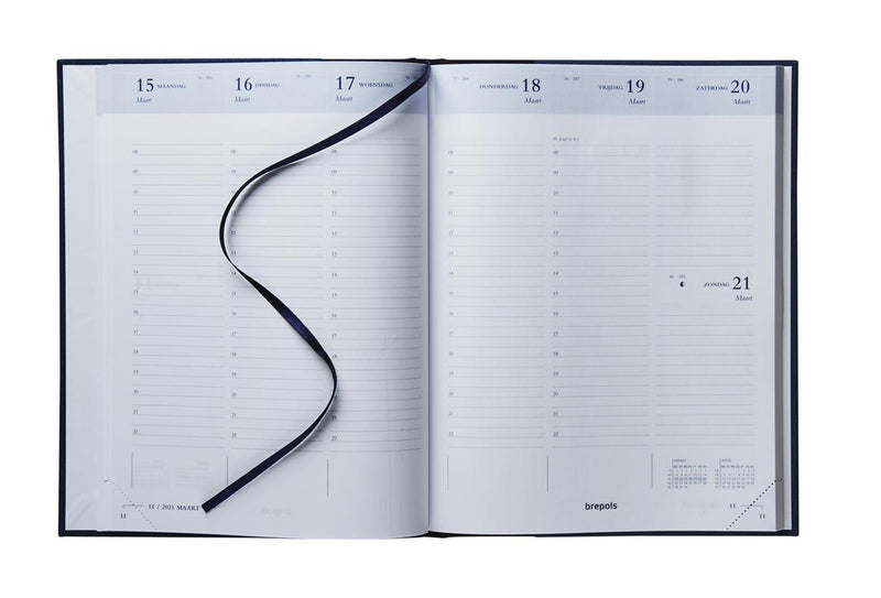 Load image into Gallery viewer, Brepols bureauagenda timing week nl 2027 lima rood 17x22cm
