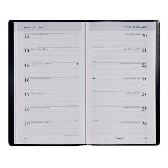 Brepols agenda breplan genova zwart 2026