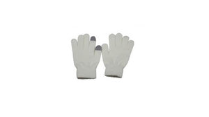 No name dot touch screen handschoen wol wit maat m l