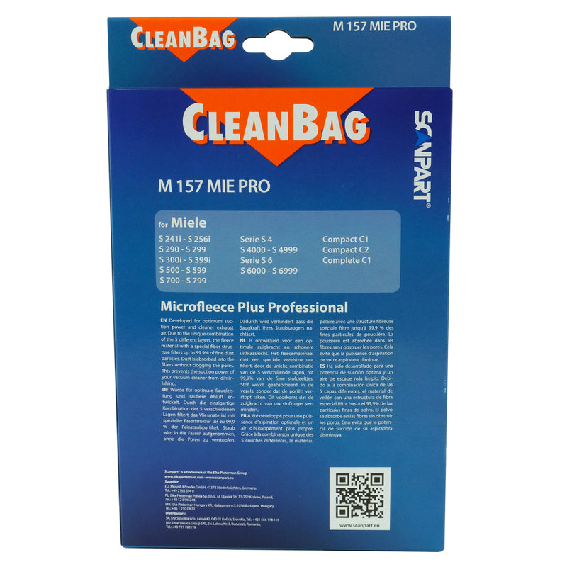 Load image into Gallery viewer, Scanpart cleanbag stofzak m 157 mie pro miele 5 stuks
