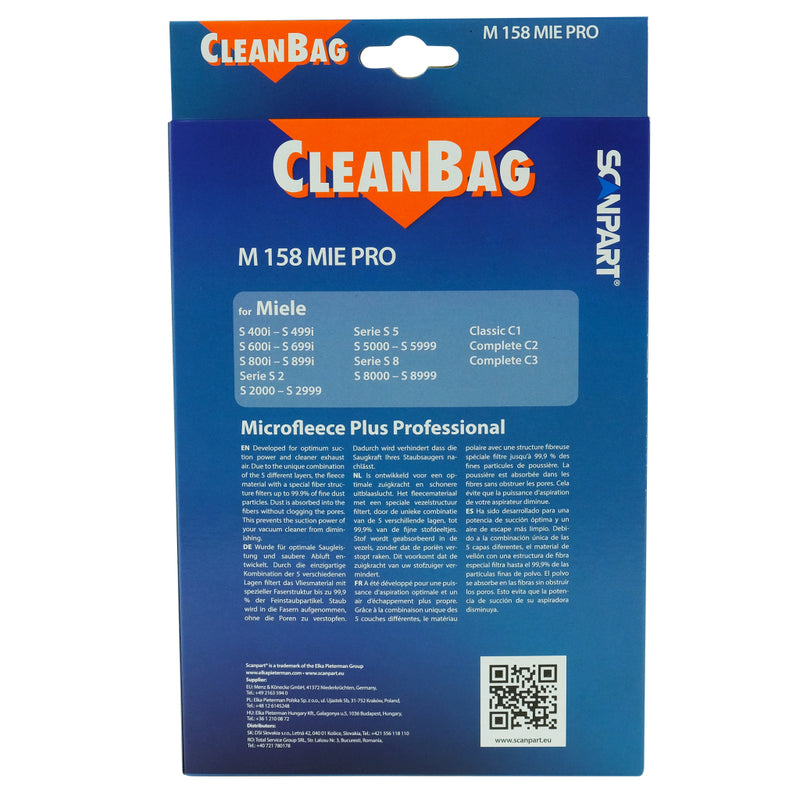 Load image into Gallery viewer, Scanpart cleanbag stofzak m 158 mie pro miele 5 stuks

