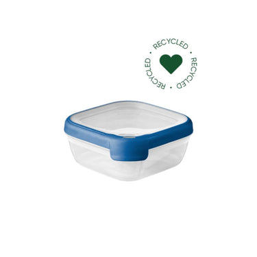 Curver grand chef eco vershoudbakje 0,75l vierkant transparant donkerblauw