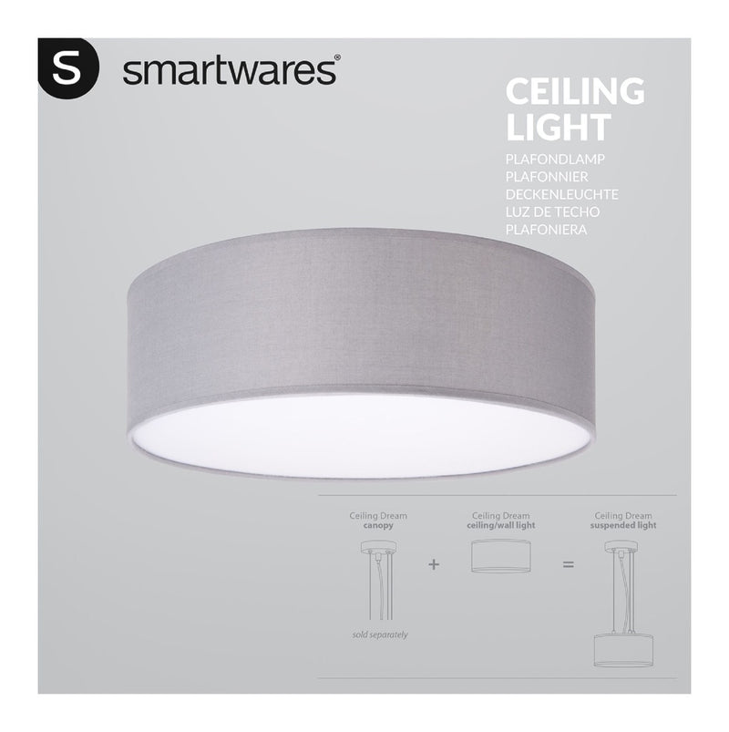 Load image into Gallery viewer, Ranex ra-1000465 mia led plafond lamp 30cm grijs
