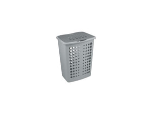 Curver victor wasbox met deksel 60 liter zilver antraciet 24x45x57cm