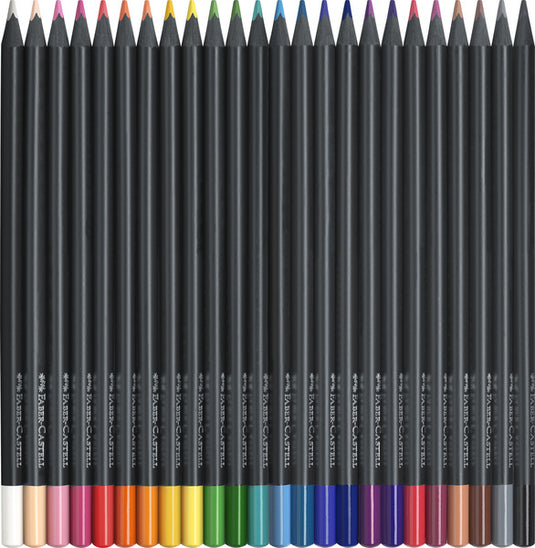 Faber castell fc-116424 kleurpotloden black edition in etui 24 stuks