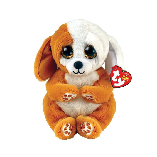 Ty beanie babies knuffel hond ruggles 15 cm
