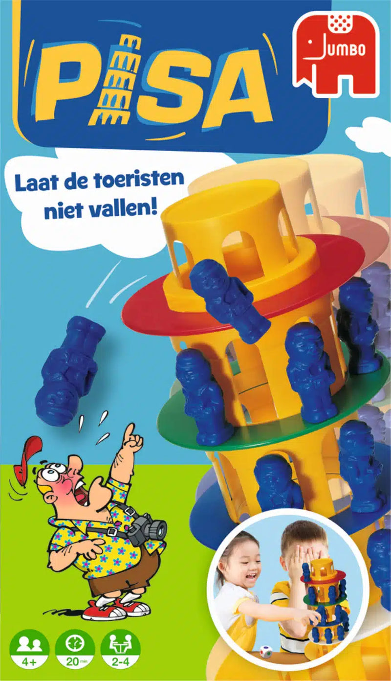 Load image into Gallery viewer, Jumbo toren van pisa - actiespel - vanaf 4 jaar - 2 tot 4 spelers - bordspel voor kinderen - familiespel
