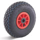 Torwegge luchtband wiel 260mm lrk kunststof rood