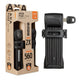 Axa vouwslot fold 80 lite duo pack met gelijksluitende sleutels - zwart