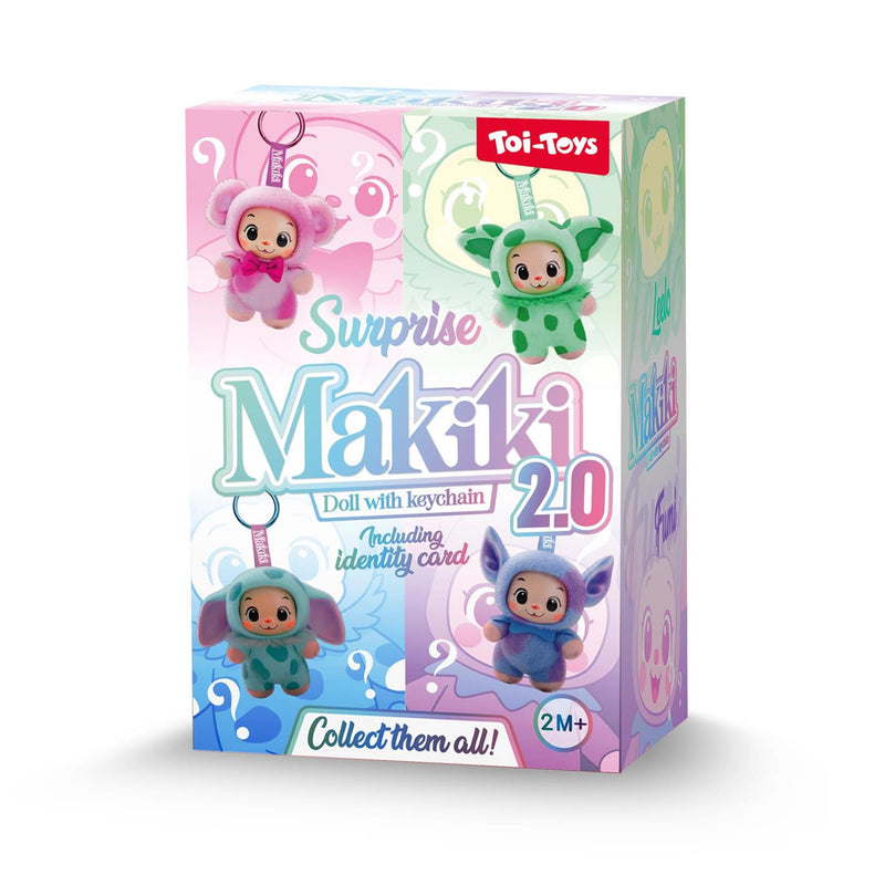 Afbeelding laden in galerijviewer, Toi-toys sleutelhanger makiki pop 15cm 4 assorti

