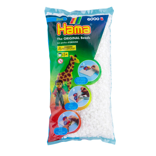 Hama strijkkralen 6000 stuks wit