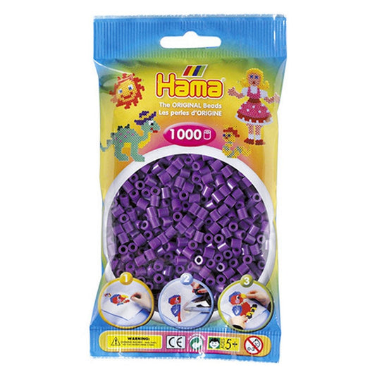 Hama strijkkralen paars 1000 stuks