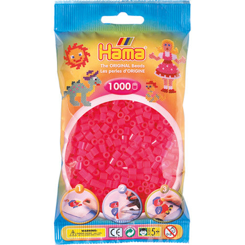 Hama strijkkralen hama 1000 stuks fuchsia