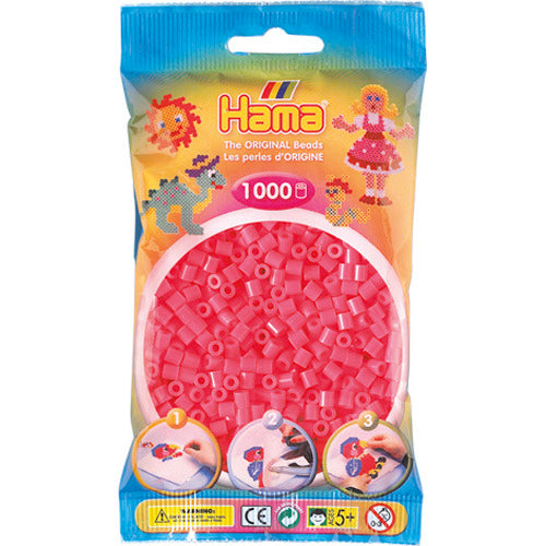 Hama strijkkralen 1000 stuks cerise