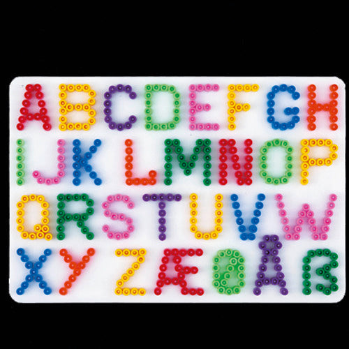 Load image into Gallery viewer, Hama strijkkralen grondplaat letters wit
