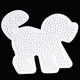 Hama strijkkralen grondplaat hond