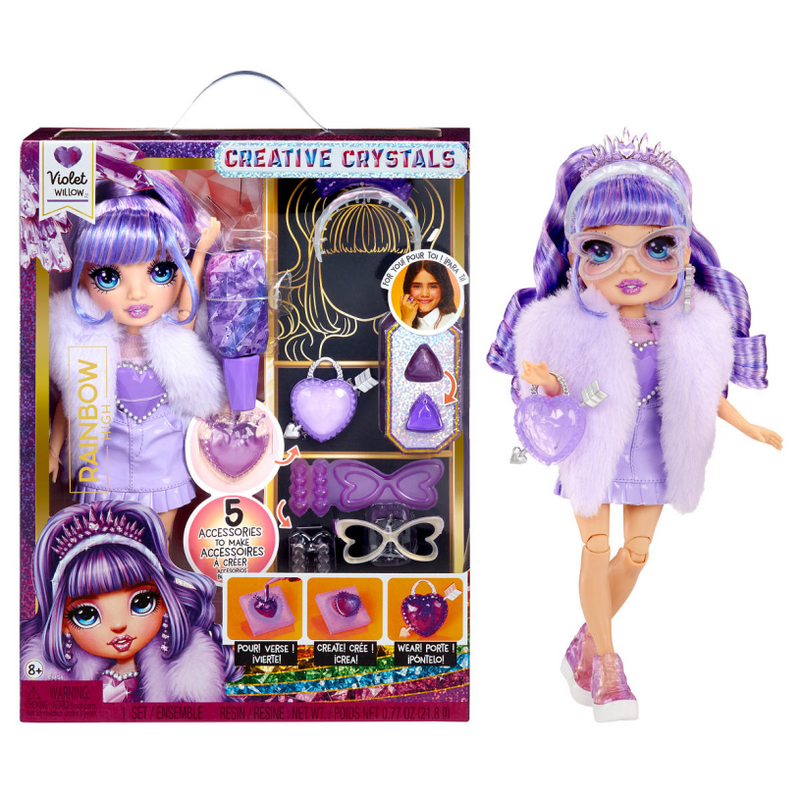 Load image into Gallery viewer, Rainbow high crystal fashion modepop - violet
