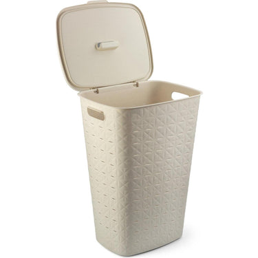 Curver softex wasmand met deksel 56l krijtwit 42x31,6x60cm