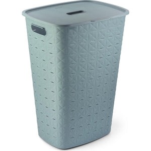Curver softex wasmand met deksel 56l blauwgroen 42x31,6x60cm