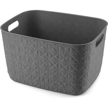 Curver softex opbergmand l - 19l antraciet 38x29x22cm