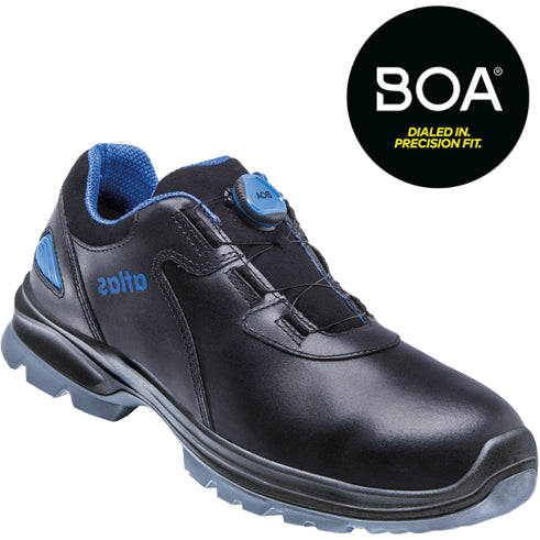 Atlas werkschoen sl 9645 xp 2.0 boa laag s3 w12 | zwart blauw | maat 44 - 00.012.122.44