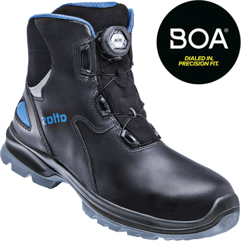 Atlas werkschoen sl 9845 xp 2.0 boa hoog s3 w12 | zwart blauw | maat 43 - 00.012.242.43