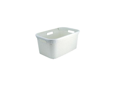 Curver style wasmand rotanstyle 45 liter ivoor 27x38x59cm<br>
