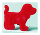 Ses strijkkralen bord hond