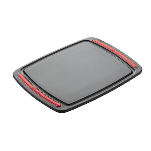 Brund easy cut snijplank 26x20x0.8 cm zwart rood