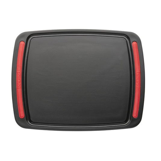 Brund easy cut snijplank 26x20x0.8 cm zwart rood