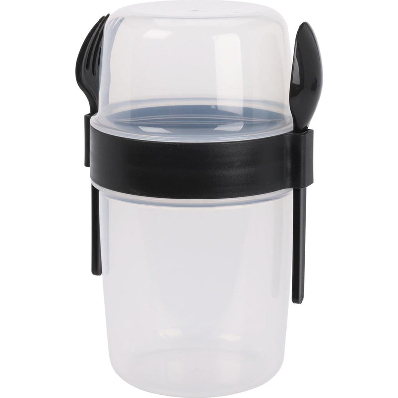 Afbeelding laden in galerijviewer, Excellent houseware saladebeker kunststof met bestek 1100ml
