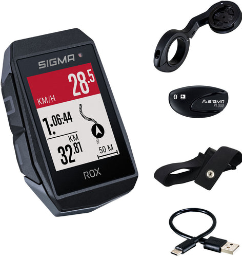 Sigma rox 11.1 evo gps hr set zw zw short butler+ant+ ble borstr+usb-c