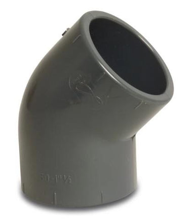 Pvc knie 32mm 45° 16 bar kiwa
