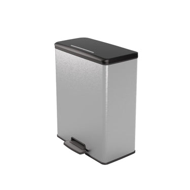 Curver decobin pedaalemmer 65l zilver metallic