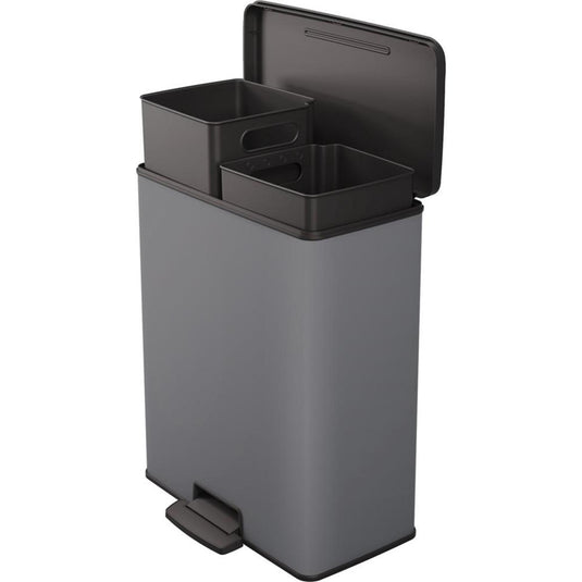 Curver deco bin duo 26l+26l cool grey