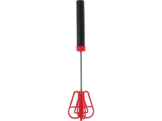Excellent houseware druk garde kunststof met rvs 26x6x6cm rood