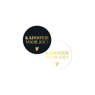 Kassaplan stickers kadootje voor jou ã˜50mm rol a 250 stuks