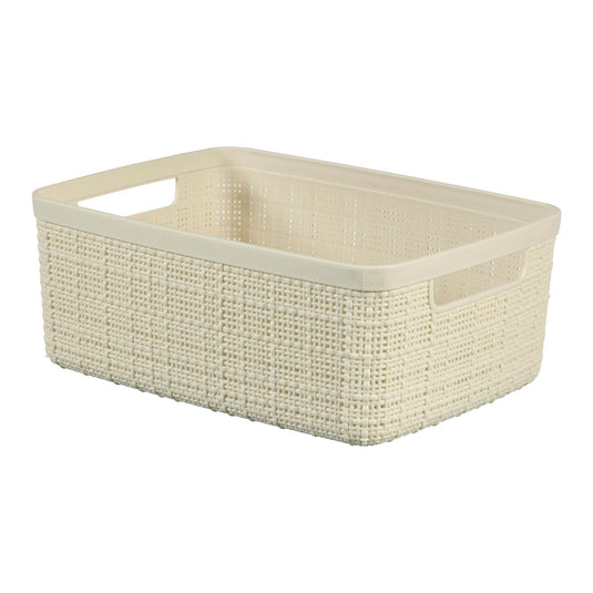 Curver opbergmand jute-look 5l cr egrave;me