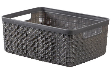 Curver jute mandje s 5 liter donkergrijs 26,5x20x10,5cm