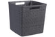 Curver jute mandje cube 17l donkergrijs