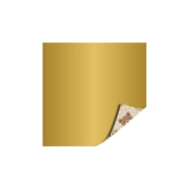 Kassaplan coated cadeaupapier dubbelzijdig 50cm 100m little bear beige goud
