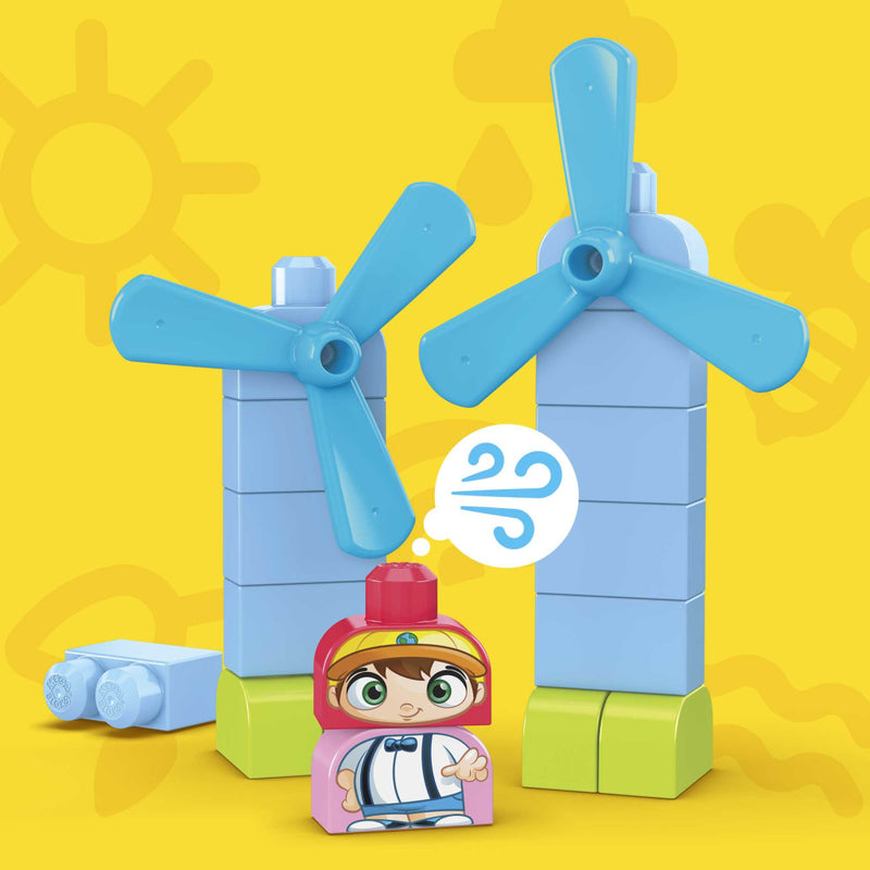 Load image into Gallery viewer, Mega bloks green town build en learn eco house
